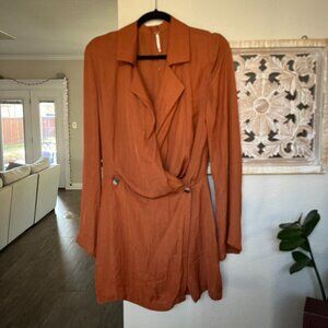 Free People Simone mini dress in Cinnaber size Small